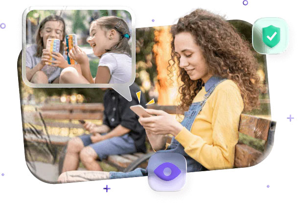 Child using a tablet with parental screen time limits applied.